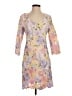Boston Proper Floral Purple Cocktail Dress Size 4 - photo 1