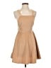 Shein 100% Polyester Tan Casual Dress Size 4 - photo 1