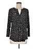 Anne Klein Polka Dots Black 3/4 Sleeve Blouse Size M - photo 1