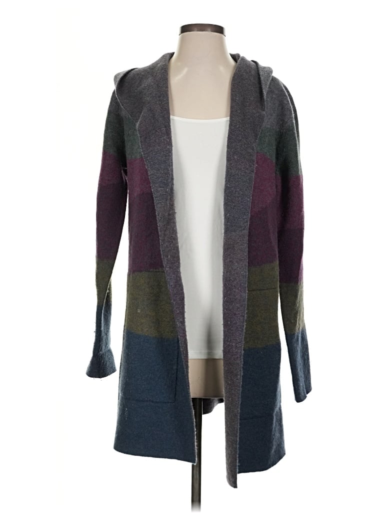 Pre-owned Toad And Co Wool Cardigan Sweater In Gray