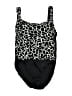 Catalina Animal Print Black One Piece Swimsuit Size M - photo 1