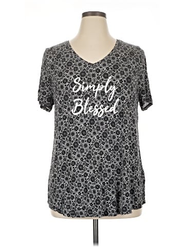 Lane Bryant Outlet Short Sleeve Top (view 1)