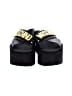 Moschino Black Logo Platform Sandals Size EU 37 - photo 2