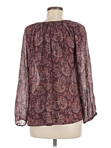 Garnet Hill Long Sleeve Silk Top (view 2)
