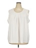 TanJay Ivory Sleeveless Blouse Size L (estimated) - photo 1