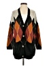 Volcom 100% Acrylic Argyle Brown Cardigan Size XS - Sm - photo 1