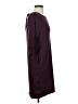 Peach Solid Burgundy Casual Dress Size XS - photo 4