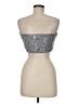 Mable 100% Polyester Silver Tube Top Size M - photo 2
