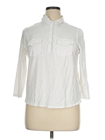 Gloria Vanderbilt Long Sleeve Polo (view 1)