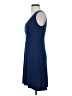 Peach Solid Blue Casual Dress Size XS - photo 5