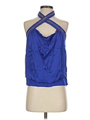 Bebe Sleeveless Silk Top (view 1)