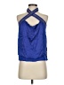Bebe 100% Silk Blue Sleeveless Silk Top Size S - photo 1