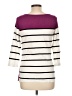 White House Black Market Stripes Purple Pullover Sweater Size L - photo 2