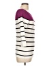 White House Black Market Stripes Purple Pullover Sweater Size L - photo 4