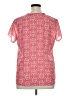Van Heusen 100% Polyester Pink Short Sleeve Blouse Size XL - photo 2