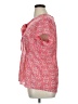 Van Heusen 100% Polyester Pink Short Sleeve Blouse Size XL - photo 5