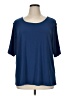 89th & Madison Blue Short Sleeve Blouse Size 1X - photo 1