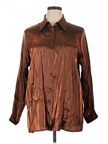 Notations 3/4 Sleeve Button-Down Shirt (view 1)