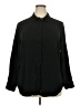 dalia 100% Polyester Solid Black Long Sleeve Blouse Size XXL - photo 1
