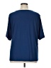 89th & Madison Blue Short Sleeve Blouse Size 1X - photo 2