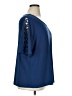 89th & Madison Blue Short Sleeve Blouse Size 1X - photo 4