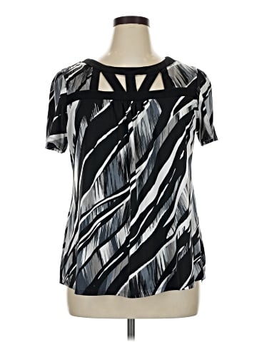 Perseption Concept Short Sleeve Blouse (view 1)