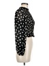 Olivaceous 100% Polyester Polka Dots Black Long Sleeve Blouse Size M - photo 4