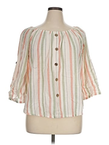 Unique Spectrum 3/4 Sleeve Blouse (view 1)