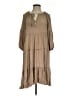 Easel 100% Rayon Tan Casual Dress Size S - photo 1