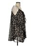 Easel 100% Polyester Paisley Black Casual Dress Size S - photo 4