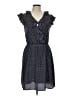Maison Jules 100% Polyester Polka Dots Blue Casual Dress Size L - photo 1