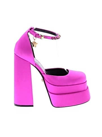 Versace Satin Medusa Aevitas Platform Pumps (view 1)