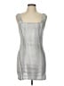 Forever 21 Metallic Silver Cocktail Dress Size L - photo 1