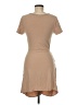 Le Lis Solid Tan Casual Dress Size M - photo 2