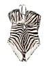 Sofia by Sofia Vergara Animal Print Ivory One Piece Swimsuit Size L - photo 1