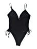 Betsey Johnson Solid Black One Piece Swimsuit Size L - photo 2