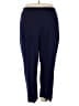 Roaman's Solid Blue Casual Pants Size 30W - photo 1