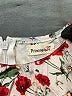 PrincesasA 100% Cotton Floral Ivory Dress Size 130 cm / US 8 - photo 3
