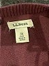 L.L.Bean Chevron-herringbone Burgundy Pullover Sweater Size 3X - photo 7