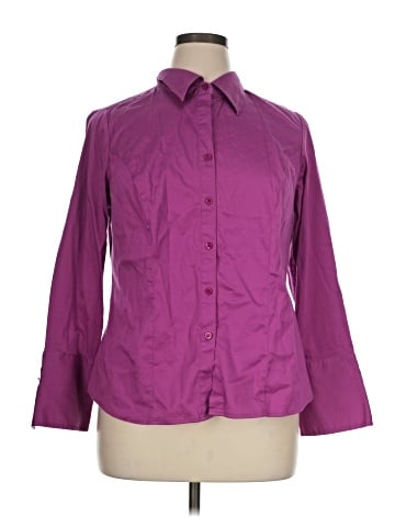 Lane Bryant Long Sleeve Button-Down Shirt (view 1)