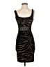 Bebe Animal Print Brown Cocktail Dress Size S - photo 1