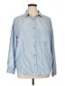 cavalini 100% Polyester Stripes Blue Long Sleeve Blouse Size XL - photo 1