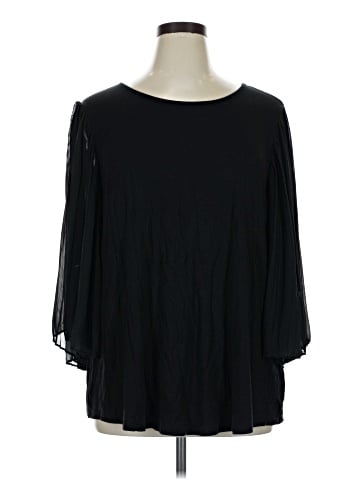 Cable & Gauge 3/4 Sleeve Blouse (view 1)