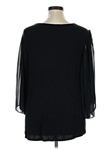 Cable & Gauge 3/4 Sleeve Blouse (view 2)