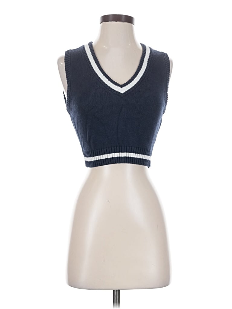 Pre-owned Sunday Best Sweater Vest In Blue
