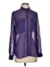 Kut from the Kloth 100% Polyester Purple Long Sleeve Blouse Size S - photo 1