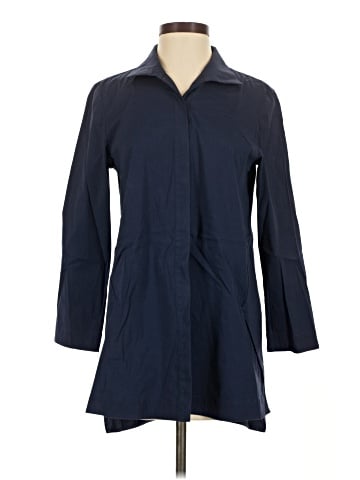 Lafayette 148 New York 3/4 Sleeve Button-Down Shirt (view 1)