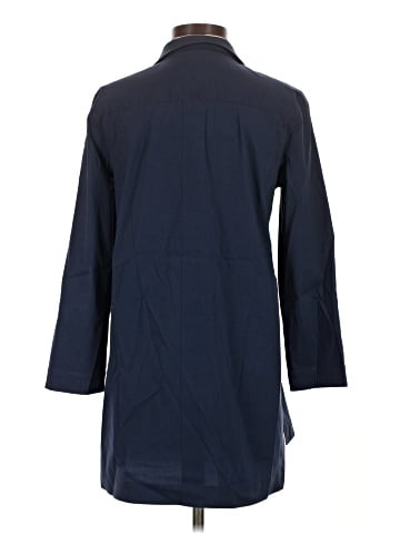 Lafayette 148 New York 3/4 Sleeve Button-Down Shirt (view 2)