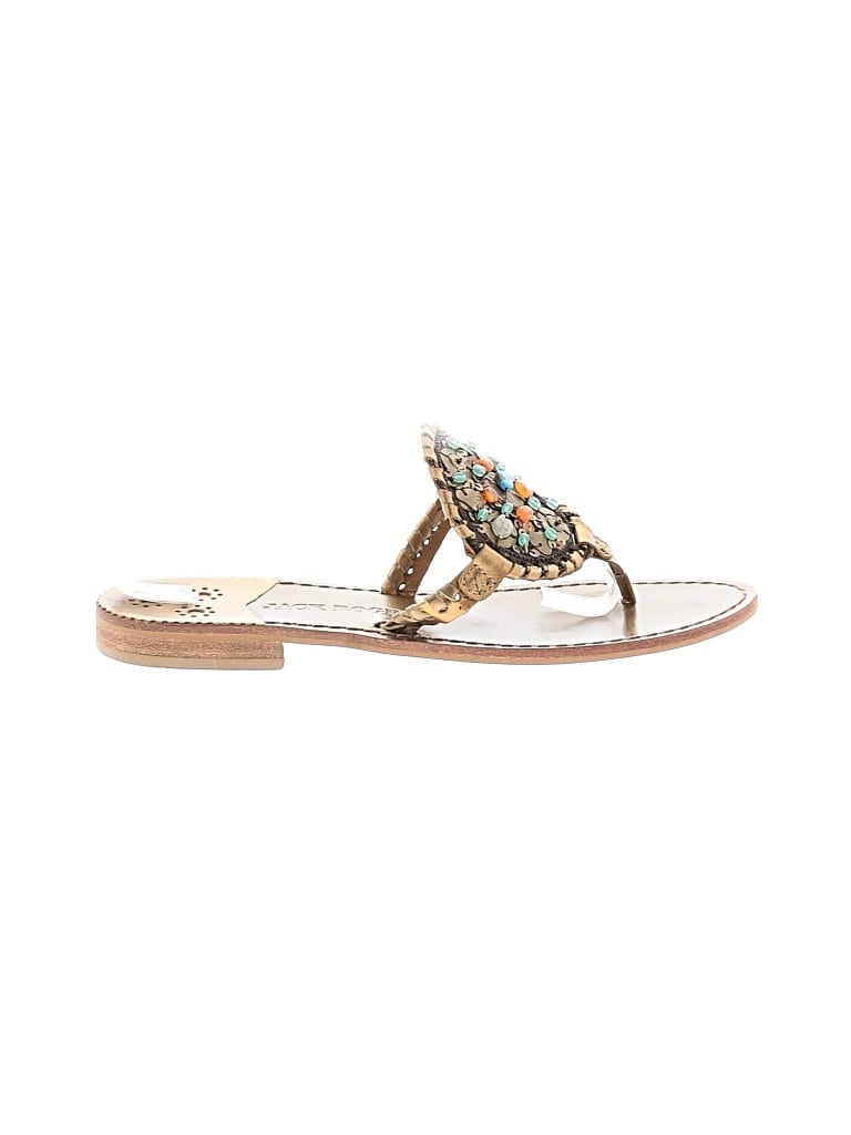 Pre-owned Jack Rogers Sandals In Gold