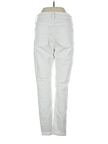 Madewell Curvy High-Rise Skinny Crop Jeans in Pure White: Button-Front Edition (view 2)